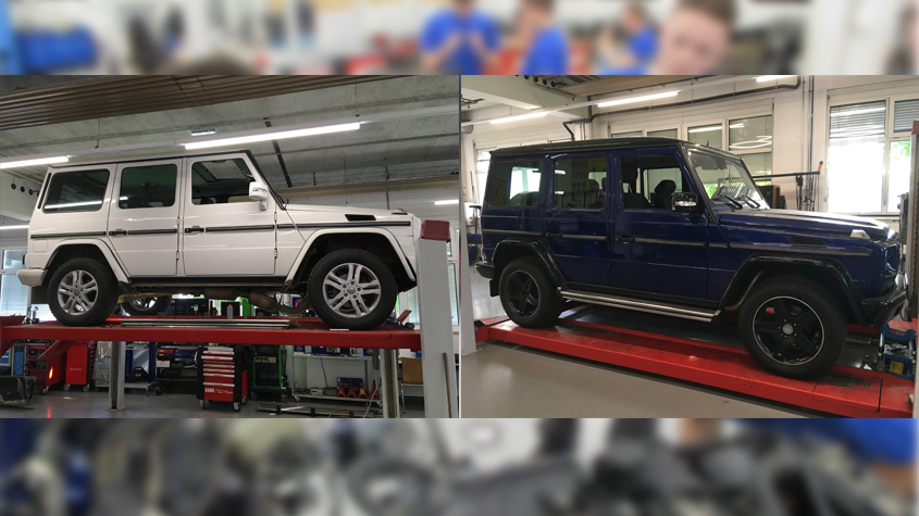 Aus alt mach neu – unsere Lehrlinge restaurieren eine Mercedes-Benz G-Klasse